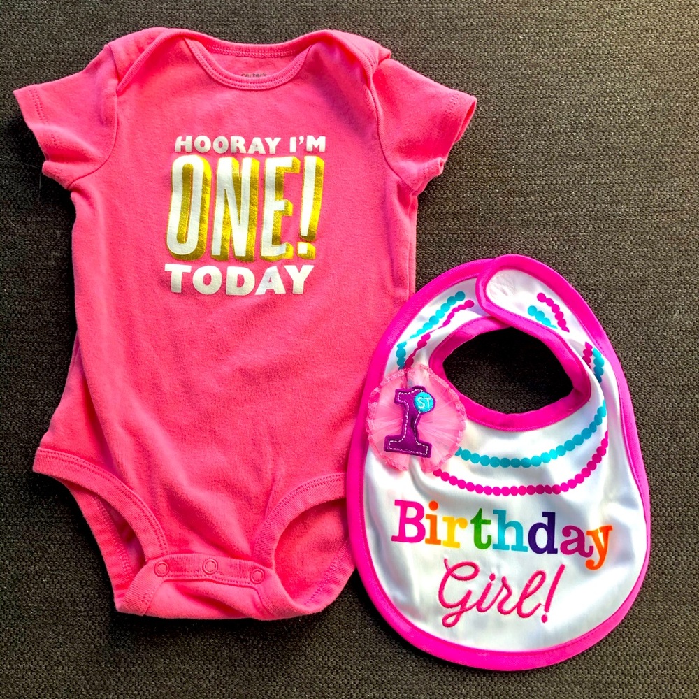 Baby Girl First Birthday Set
